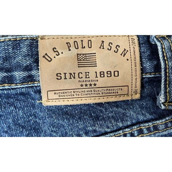 Vintage 90s US Polo Assn Jeans Mens Size 36x30 Blue Denim 100% Cotton - Picture 6 of 10